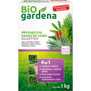 NAWÓZ DO ROŚLIN IGLASTYCH ECO 1 kg – BIOGARDENA
