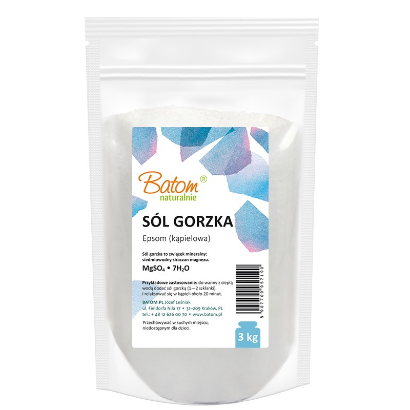 SÓL GORZKA EPSOM (KĄPIELOWA) 3 kg - BATOM - obrazek 2