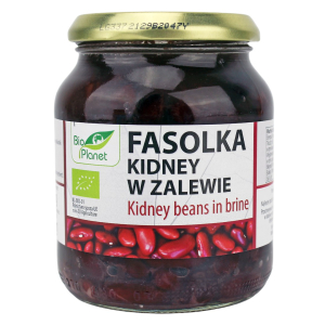 FASOLKA CZERWONA KIDNEY W ZALEWIE BIO 360 g (240 g) (SŁOIK) – BIO PLANET