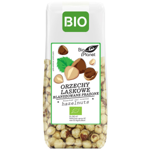 ORZECHY LASKOWE BLANSZOWANE PRAŻONE BIO 100 g – BIO PLANET
