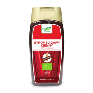 SYROP Z AGAWY CIEMNY BEZGLUTENOWY BIO 350 g (250 ml) – BIO PLANET