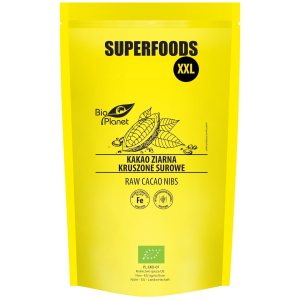 KAKAO ZIARNA KRUSZONE SUROWE BIO 600 g – BIO PLANET SUPERFOODS