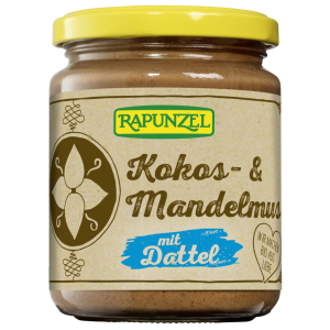 KREM KOKOSOWO – MIGDAŁOWY Z DAKTYLAMI BIO 250 g – RAPUNZEL
