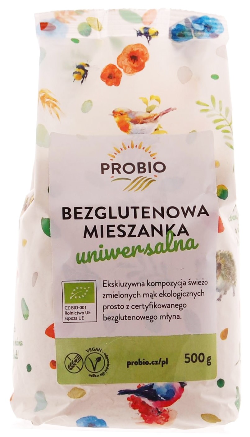 MIESZANKA DO WYPIEKU UNIWERSALNA BEZGLUTENOWA BIO 500 g - PROBIO - obrazek 2