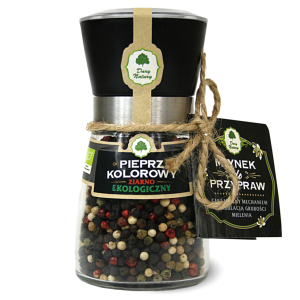 PIEPRZ KOLOROWY ZIARNISTY W MŁYNKU BIO 80 g – DARY NATURY
