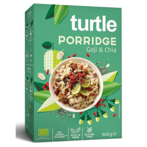 OWSIANKA Z JAGODAMI GOJI I NASIONAMI CHIA BEZ DODATKU CUKRÓW BEZGLUTENOWA BIO 400 g – TURTLE