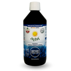 KONCENTRAT NAPOJU PROBIOTYCZNEGO OWOCE LASU BEZGLUTENOWY BIO 500 ml – JOY DAY