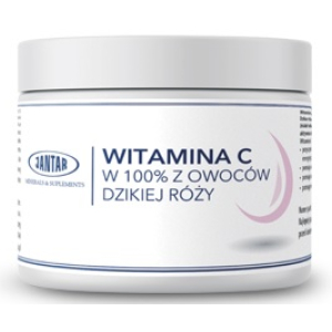 WITAMINA C Z DZIKIEJ RÓŻY W PROSZKU (1000 mg) 300 g – JANTAR