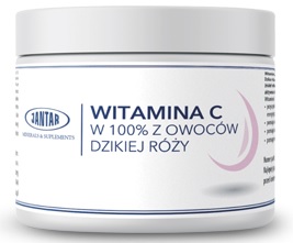 WITAMINA C Z DZIKIEJ RÓŻY W PROSZKU (1000 mg) 300 g - JANTAR - obrazek 2