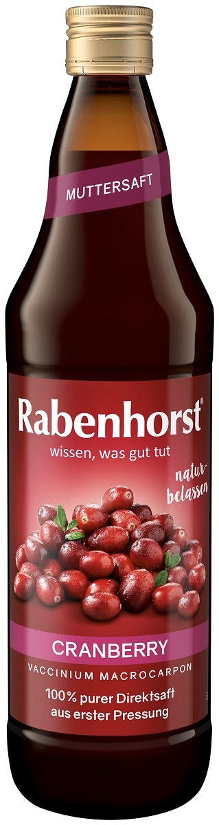 SOK Z ŻURAWINY NFC 750 ml - RABENHORST - obrazek 2