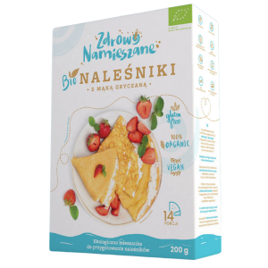 MIESZANKA NA NALEŚNIKI Z MĄKĄ GRYCZANĄ BEZGLUTENOWA BIO 200 g – ZDROWO NAMIESZANE