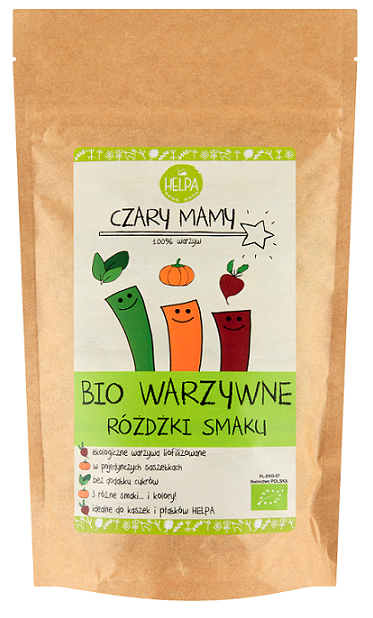 RÓŻDŻKI SMAKU WARZYWNE (LIOFILIZOWANE WARZYWA) BIO (9 x 2 g) 18 g - HELPA - obrazek 2
