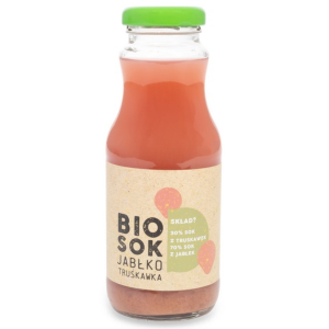 SOK JABŁKOWO – TRUSKAWKOWY NFC BIO 250 ml – OWOCOWE SMAKI