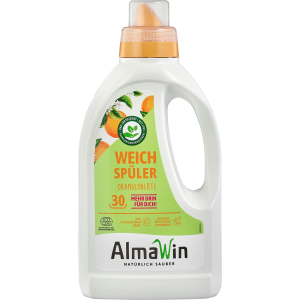 PŁYN DO ZMIĘKCZANIA TKANIN POMARAŃCZOWY (KONCENTRAT) ECO 750 ml (30 PRAŃ) – ALMAWIN