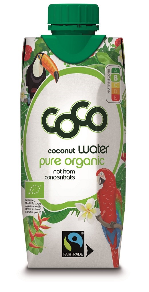 WODA KOKOSOWA FAIR TRADE BIO 330 ml - COCO (DR MARTINS) - obrazek 2