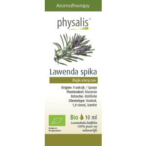 OLEJEK ETERYCZNY LAWENDA SZEROKOLISTNA BIO 10 ml – PHYSALIS