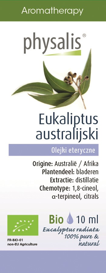 OLEJEK ETERYCZNY EUKALIPTUS AUSTRALIJSKI BIO 10 ml - PHYSALIS - obrazek 2