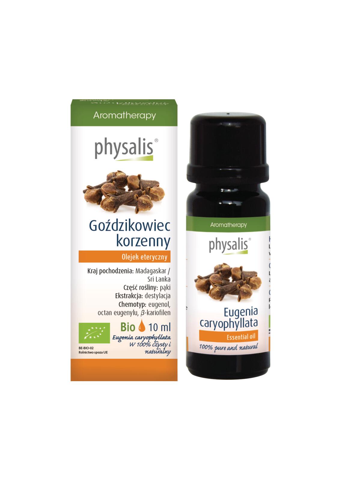 OLEJEK ETERYCZNY GOŹDZIKOWIEC KORZENNY BIO 10 ml - PHYSALIS - obrazek 2