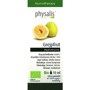 OLEJEK ETERYCZNY GREJPFRUT BIO 10 ml – PHYSALIS