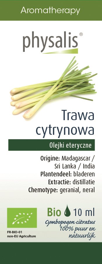 OLEJEK ETERYCZNY TRAWA CYTRYNOWA BIO 10 ml - PHYSALIS - obrazek 2