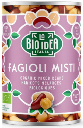 FASOLA MIX W ZALEWIE BIO 400 g (240 g) - LA BIO IDEA - obrazek 2