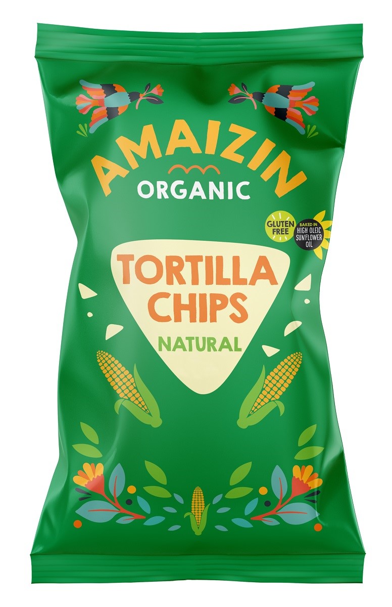 CHIPSY TORTILLA KUKURYDZIANE SOLONE BEZGLUTENOWE BIO 250 g - AMAIZIN - obrazek 2