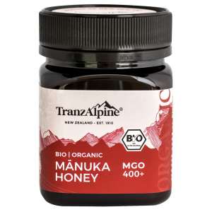 MIÓD MANUKA MGO 400+ BIO 250 g – TRANZALPINE