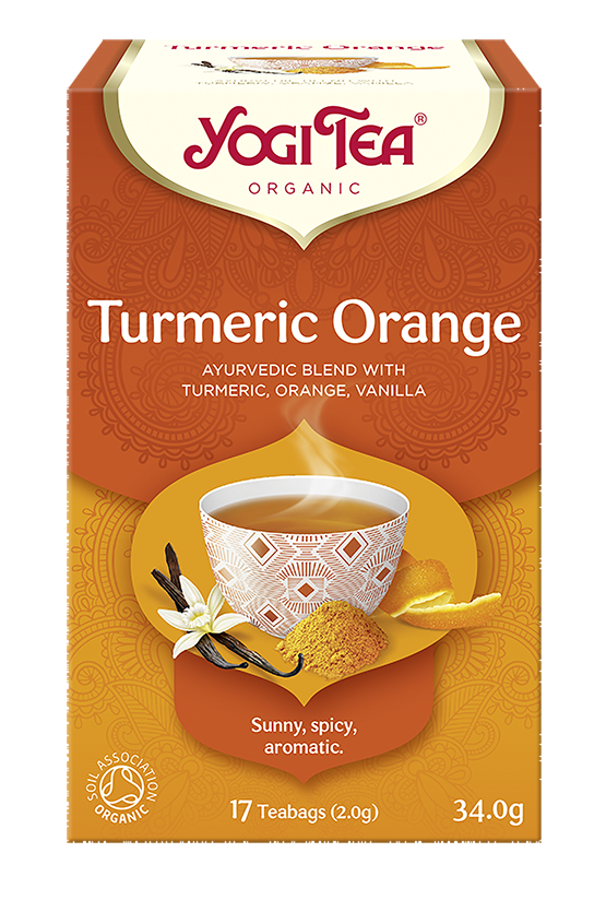 HERBATKA KURKUMA POMARAŃCZA (TURMERIC ORANGE) BIO (17 x 2 g) 34 g - YOGI TEA - obrazek 2