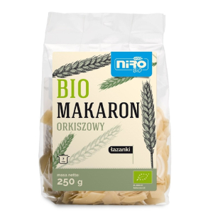 MAKARON (ORKISZOWY) ŁAZANKI BIO 250 g – NIRO