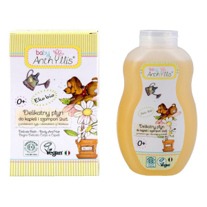 SZAMPON I PŁYN DO KĄPIELI 2w1 PROTEINY RYŻU I EKSTRAKT Z HIBISKUSA 400 ml – BABY ANTHYLLIS