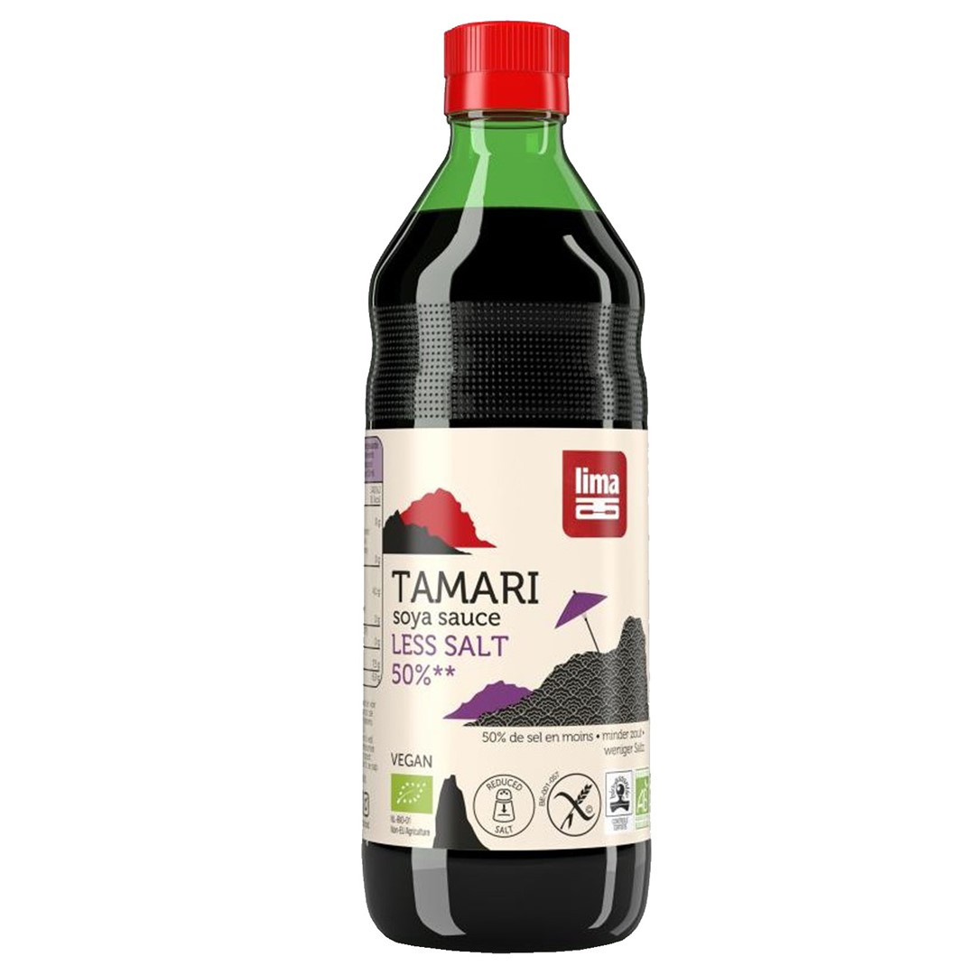 SOS SOJOWY TAMARI 50 % MNIEJ SOLI BEZGLUTENOWY BIO 250 ml - LIMA - obrazek 2
