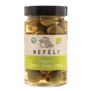 OLIWKI ZIELONE BEZ PESTEK W ZALEWIE BIO 295 g (140 g) – NEFELI