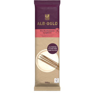 MAKARON (GRYCZANY) SPAGHETTI BEZGLUTENOWY BIO 500 g – ALB GOLD (ALB NATUR)