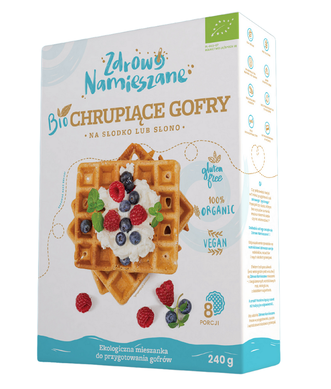 MIESZANKA NA GOFRY BEZGLUTENOWA BIO 240 g - ZDROWO NAMIESZANE - obrazek 2