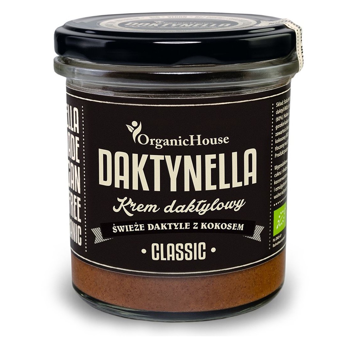 KREM KOKOS - DAKTYLE MEDJOOL CLASSIC BEZGLUTENOWY BIO 280 g - ORGANICHOUSE (DAKTYNELLA) - obrazek 2
