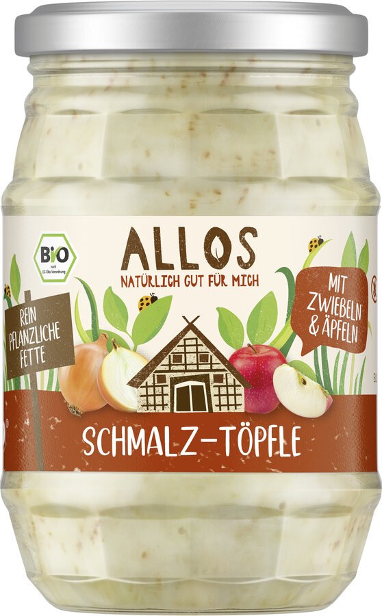 SMALCZYK WEGAŃSKI Z CEBULĄ I JABŁKIEM BEZGLUTENOWY BIO 250 g - ALLOS - obrazek 2