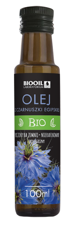 OLEJ Z CZARNUSZKI FILTROWANY TŁOCZONY NA ZIMNO BIO 100 ml - BIOOIL - obrazek 2