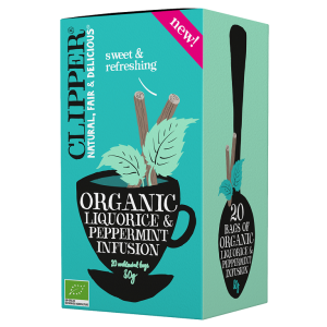 HERBATKA Z LUKRECJĄ I MIĘTĄ PIEPRZOWĄ BIO (20 x 1,5 g) 30 g – CLIPPER