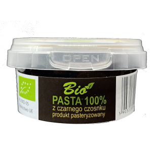 PASTA Z CZARNEGO CZOSNKU BEZGLUTENOWA BIO 80 g – PRZETWORY Z NATURY