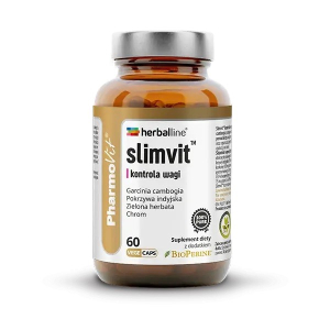 KAPSUŁKI NA KONTROLĘ WAGI (SLIMVIT) BEZGLUTENOWE 60 szt. – PHARMOVIT (HERBALLINE)