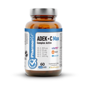 WITAMINA ADEK + WITAMINA C COMPLEX BEZGLUTENOWE 60 KAPSUŁEK – PHARMOVIT (CLEAN LABEL)