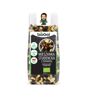 MIESZANKA STUDENCKA Z ŻURAWINĄ BIO 150 g – BIOGOL