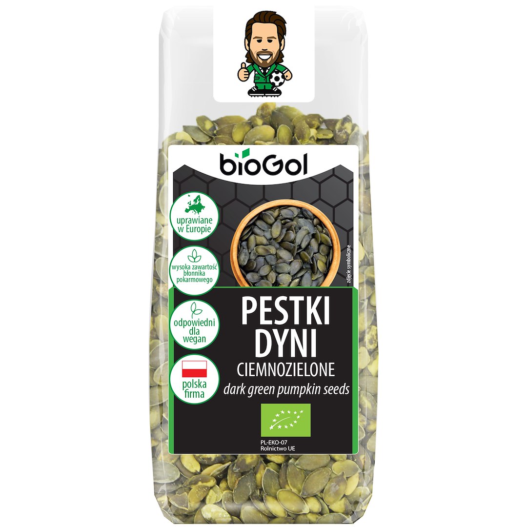 PESTKI DYNI CIEMNOZIELONE (UPRAWIANE W EUROPIE) BIO 150 g - BIOGOL - obrazek 2