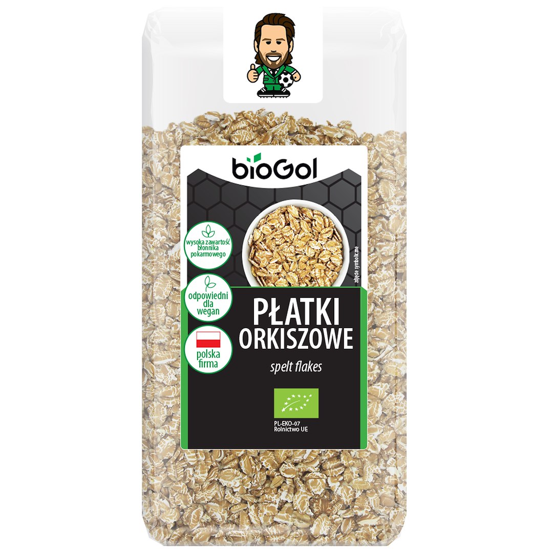 PŁATKI ORKISZOWE BIO 300 g - BIOGOL - obrazek 2