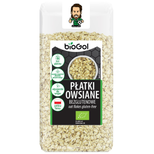 PŁATKI OWSIANE BEZGLUTENOWE BIO 300 g – BIOGOL