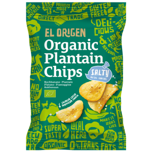 CHIPSY Z PLANTANA SOLONE BEZGLUTENOWE BIO 80 g – EL ORIGEN