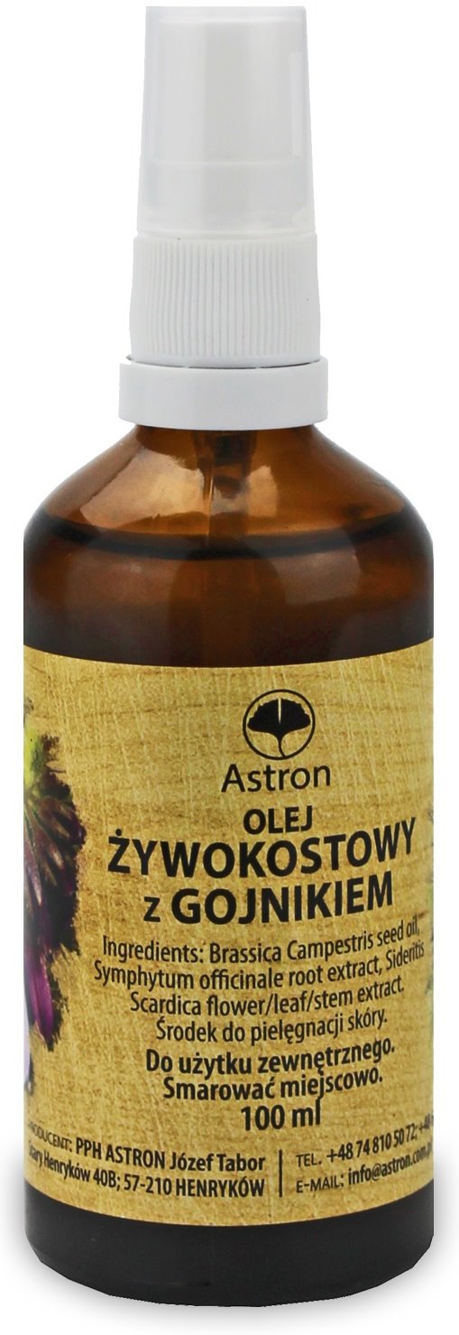 OLEJ ŻYWOKOSTOWY Z GOJNIKIEM 100 ml - ASTRON - obrazek 2