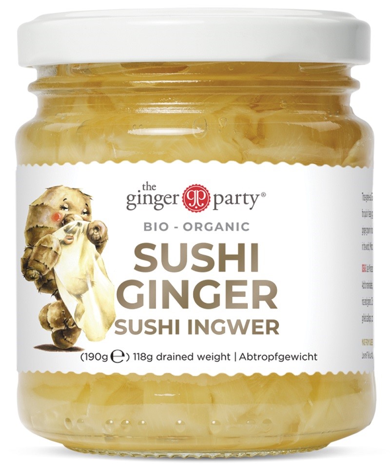 IMBIR MARYNOWANY DO SUSHI BIO 190 g (118 g) - GINGER PEOPLE - obrazek 2