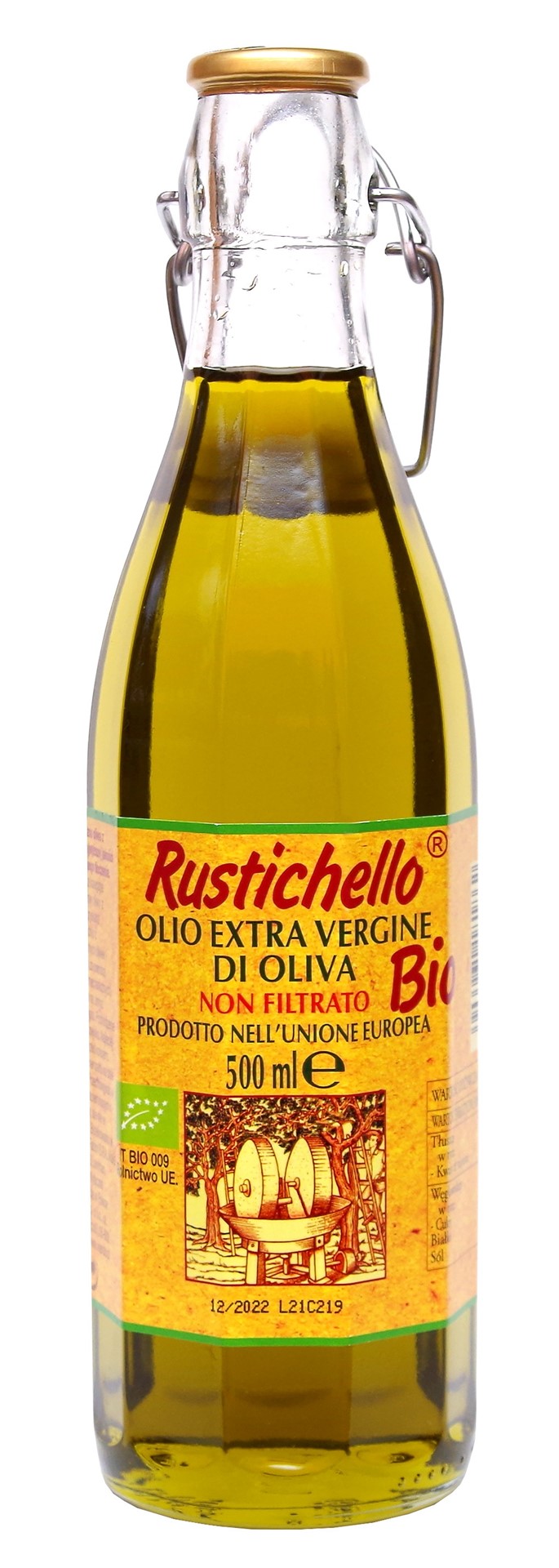 OLIWA Z OLIWEK EXTRA VIRGIN NIEFILTROWANA BIO 500 ml - RUSTICHELLO - obrazek 2