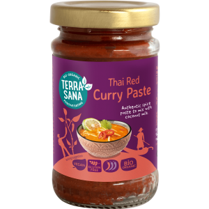 PASTA TAJSKA CZERWONE CURRY BEZGLUTENOWA BIO 120 g – TERRASANA